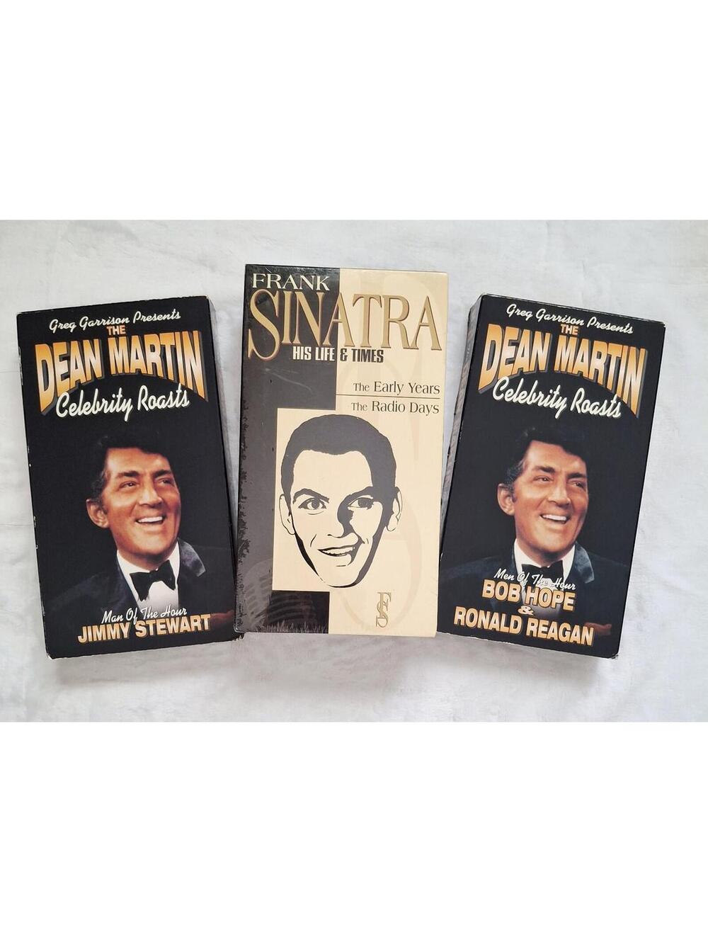 Frank Sinatra 2 Dean Martin Celebrity Roasts 2 VHS Collection Lot of 4